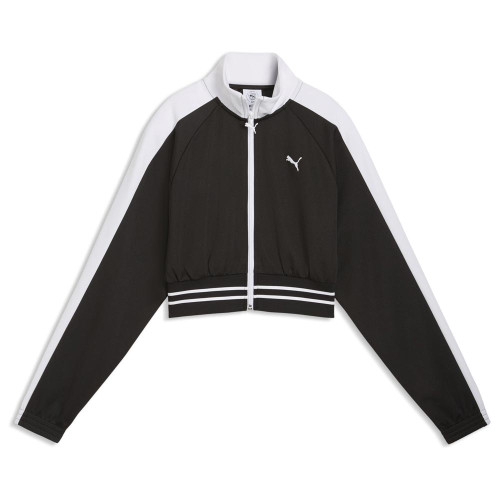Puma Γυναικεία ζακέτα T7 Pique Relaxed Cropped Track Top